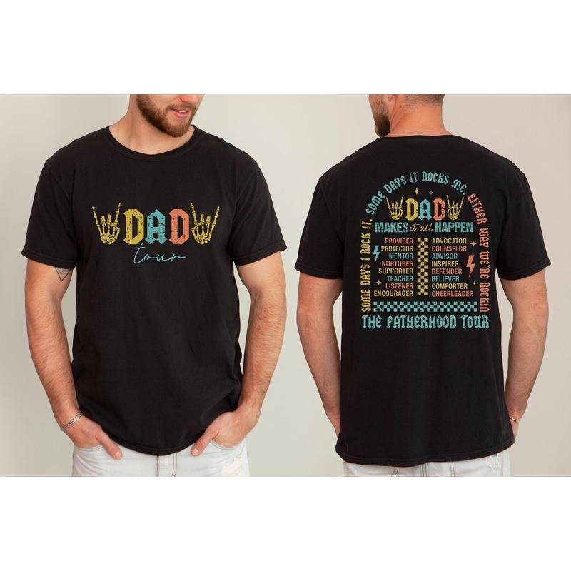 Dad Tour, Rock and Roll, Music, Concert, Father's Day, Fatherhood, Some Day It Rocks Tshirt, Women's Comfort Color Tee, Tshirt