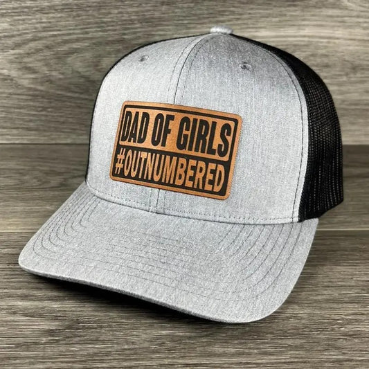 Dad of Girls #Outnumbered Patch Hat