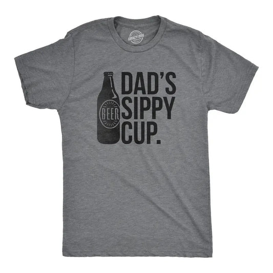 Dad's Sippy Cup Shirt, Funny Dad Shirt, Fathers Day Shirt,