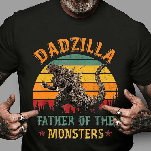 DadZilla Father of the Monsters Shirt, Dad With Kids Name Shirt, Husband Gift, Father's Day Gift Shirt, Gift for Father, Dad Shirt