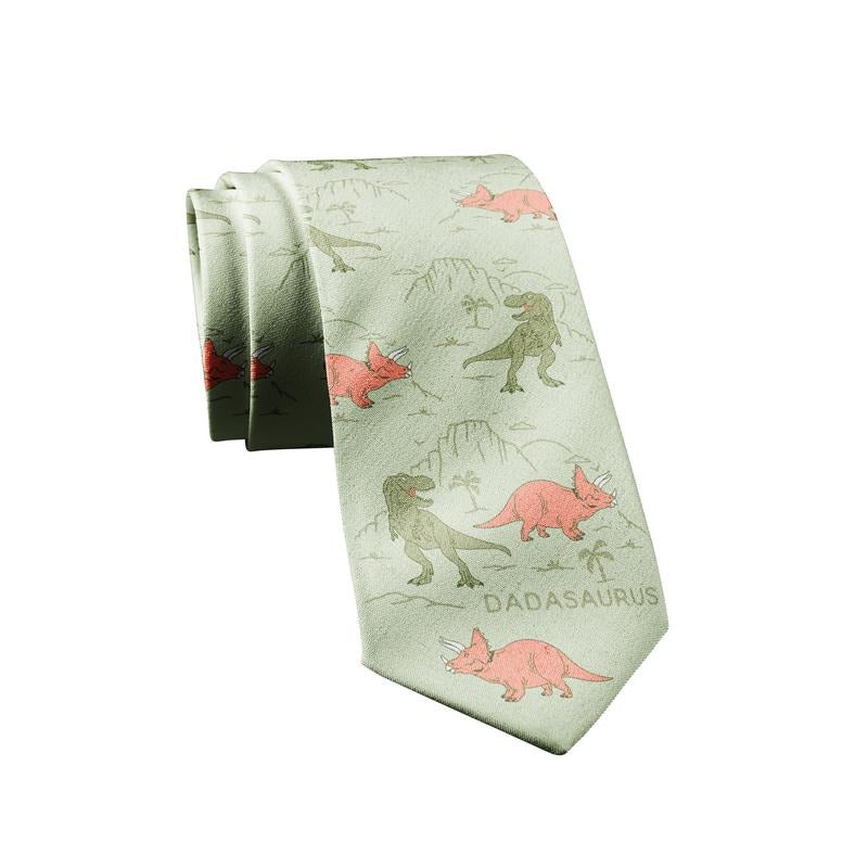 Dadasaurus Necktie Funny Ties for Men Dinosaur Dad Tie Mens Novelty Neckties Funny Ties