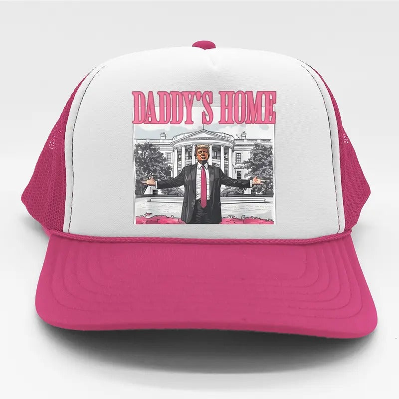 Daddy's Home Vote Donald Trump JD Vance 2024 USA Presidential Election Trucker Hat