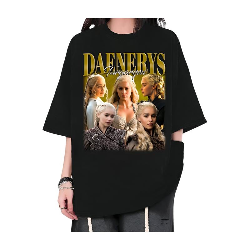 Daenerys Targaryen T-Shirt, Daenerys Targaryen Tees, Hip hop Shirt, 90's Fans Gift