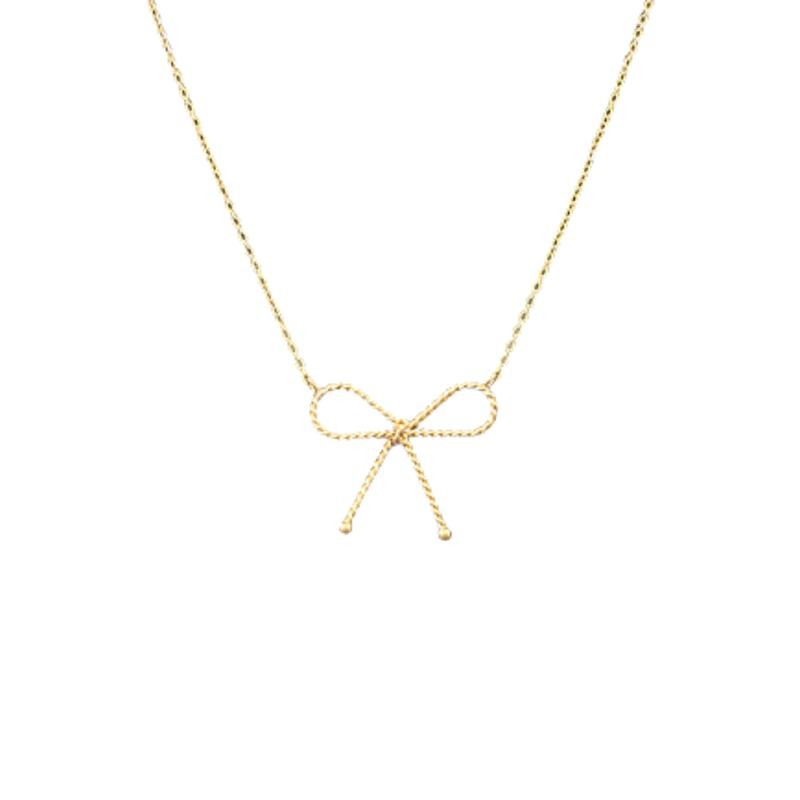 Dainty Big Bow Necklace