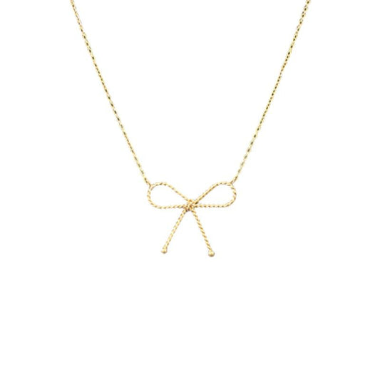 Dainty Big Bow Necklace