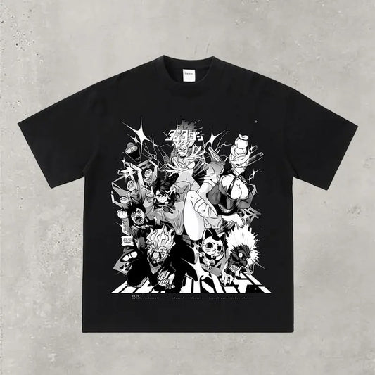 Dandadan Anime Character Tee | Special Dandadan Collection 2024 Oversize Tee | Anime Streetwear Style