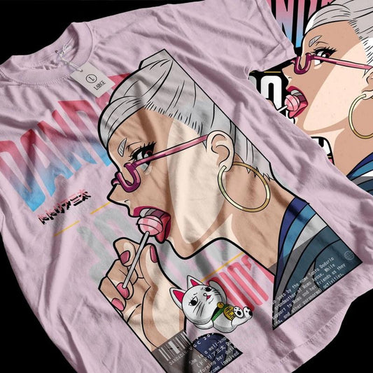 Dandadan Anime T-shirt & Sweatshirt, Seiko Ayase Lollipop Graphic Tee, Vintage Oversized Unisex Streetwear, Manga Gift For Men Women Ball Dragon