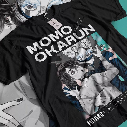 Dandadan Momo Ayase T-shirt Cosplay Okarun Anime Gift Shirt All Sizes