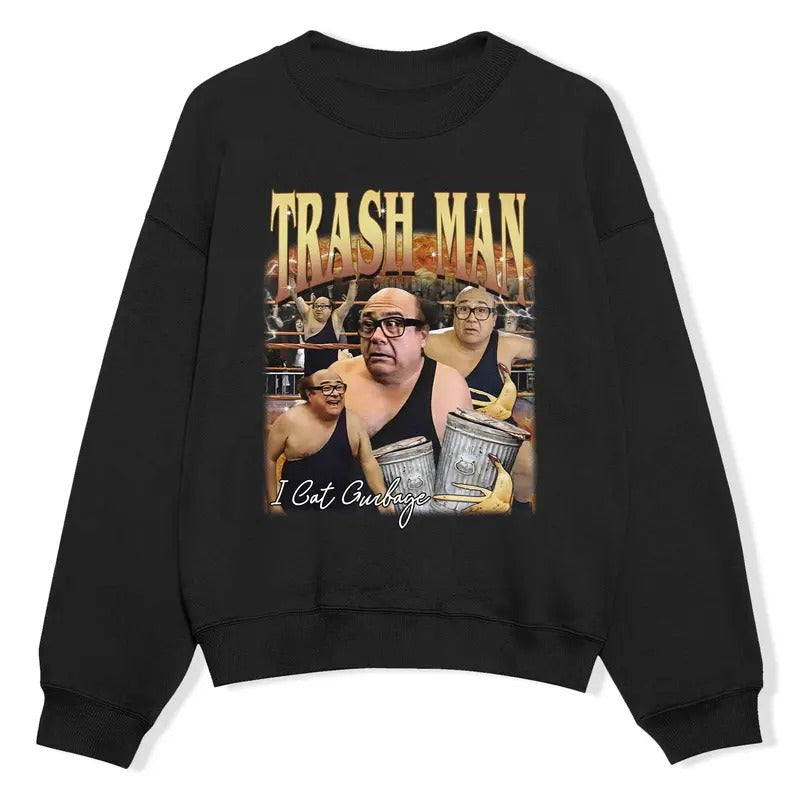 Danny Devito Trash Man Shirt, Danny Devito Shirt, Danny Devito Retro Vintage Bootleg Wrestling Unisex Classic T-Shirt