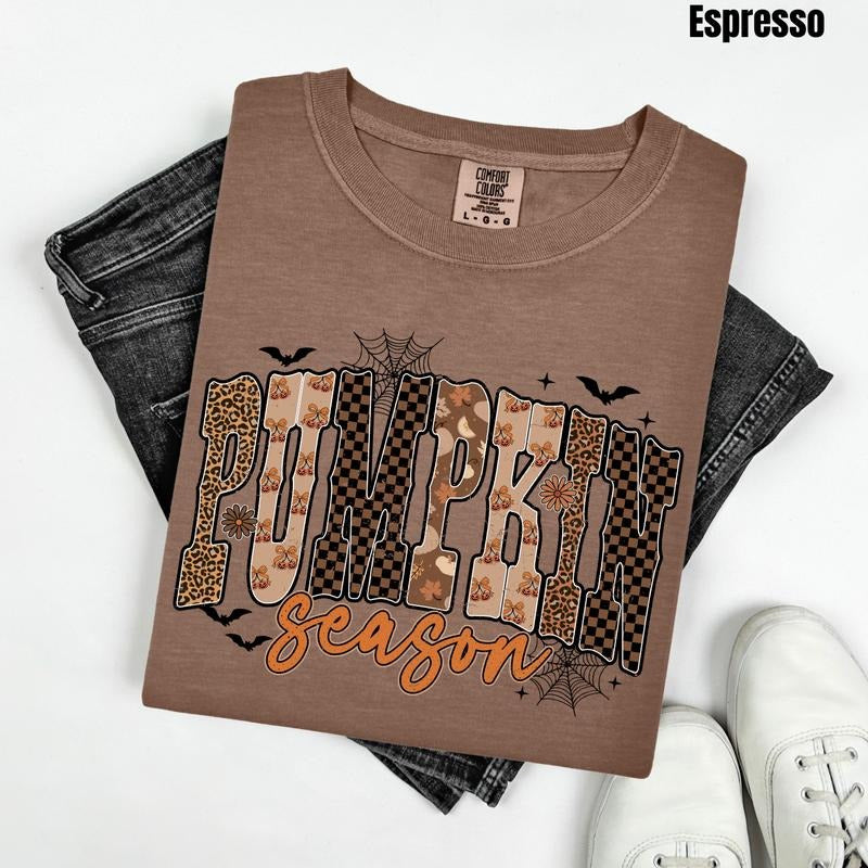 Dark Mix Pumpkin Season Comfort Colors T-Shirt 'NLB'