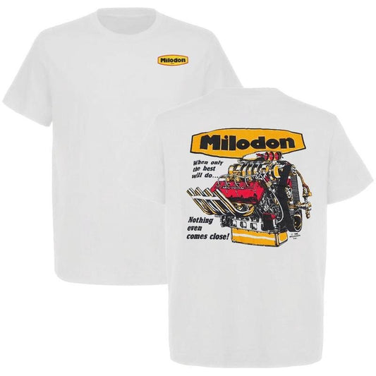 Dead Milodon Racing Parts Engine Parts Vintage T-shirt Hot Rod Vintage Hot Rod Mens Cotton, Menswear Car Parts Short Sleeve