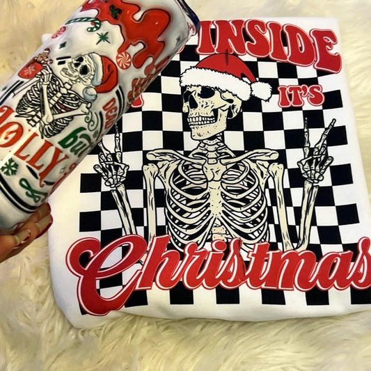 Dead inside sweater and cup combo