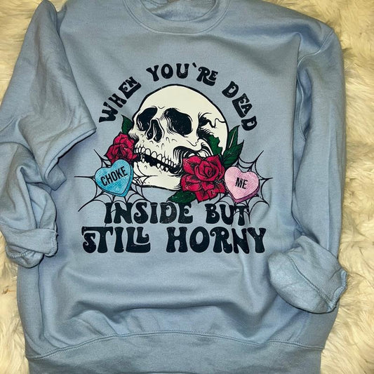 Dead inside valentines edition sweater