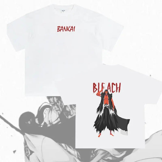 [Deals For You Days] Kenpachi Zaraki Bankai Uniex Tee | Captain 11 Double Side Cotton Tee | Kenpachi Beach Merch Tee | Bleach Anime Gift Shirt