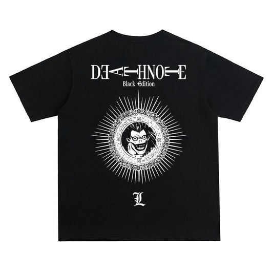 Death Note "Shinigami Ryuk" Vintage Oversized Tee Anime T-shirt 100% Cotton Original Design Men's Top for Fans DTG Printing Streetwear Casual Womenswear Tshirt Summer Crewneck
