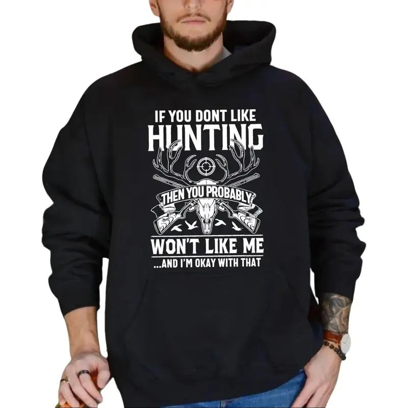 Deer Hunting T-shirt American Hunter Shirt Gift for Hunters Fathers Day Hunting Gift  For Dad Hunting Lover Tee Menswear Sweatshirt Classic Crewneck
