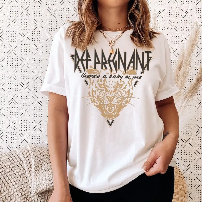 Def Pregnant Graphic Tee, Cute Funny Pregnancy Shirt
