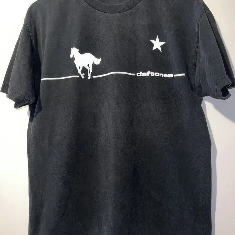 Def tones White Pony Tour Black T-Shirt Collection Unisex Stylish Designs - VM8 !