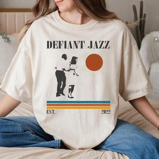 Defiant Jazz Shirt - Severance TV Show T-Shirt, Retro 90s Vintage Tee, Sci-Fi Fan Gift, Severance Merchandise, Gift for Him & Her