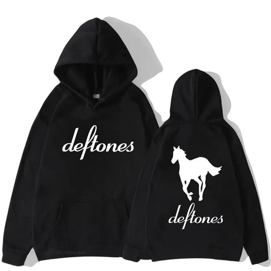 Deftones Hoodie Hip Hop Mens Around The Fur Tour Band Sweatshirt Goth Retro Grunge for Male Streetwear Women Y2k Hoody