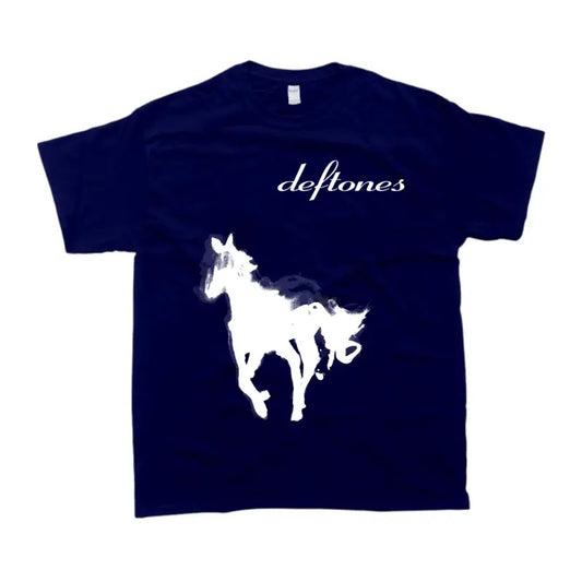 Deftones White Pony T-Shirt - Classic Fit, 100% Cotton - Menswear Graphic Tee