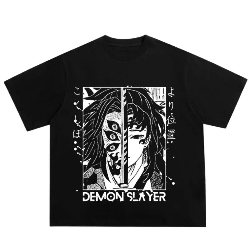 Demon Slayer Shirt, Tsugikuni Family Vintage Tee, Anime Graphic T-Shirt, Washed Anime T shirt, Japanese Anime Tee, Vintage Shirt, Gift For Anime Lovers, Anime gifts, Japanese Streetwear