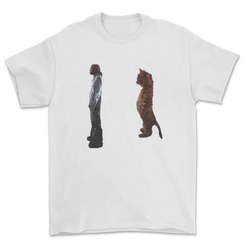 Destroy Lonely Standing Cat Funny T-Shirt