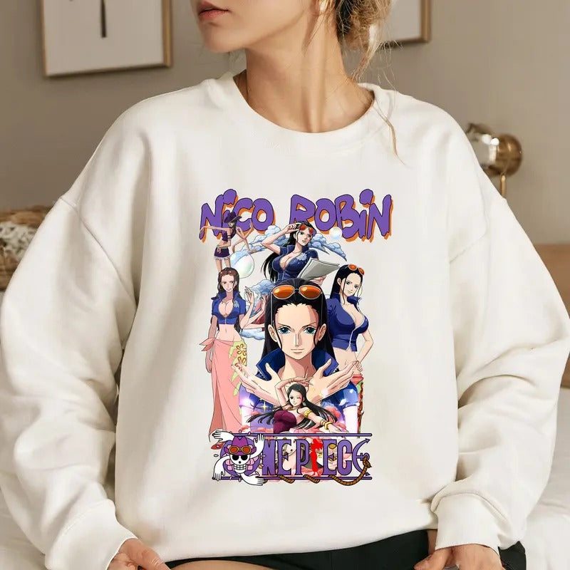 Devil Child Straw Hat OP Shirt Crewneck Hoodie, Anime Otaku Shirt Comfort Cotton