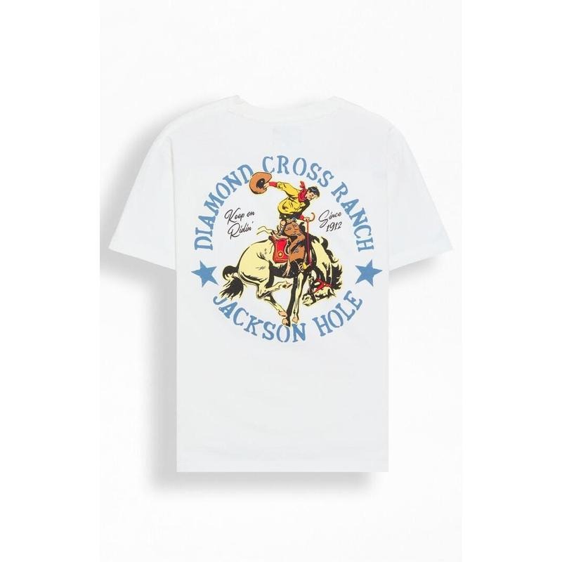 Diamond Cross Ranch Men's Classic Circle Bucking T-Shirt - Multicolor