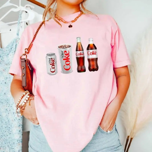 Diet Coke Lover Shirt, Funny Coke Shirt, Coke Short Sleeve, Diet Coke T-shirt Top Womenswear