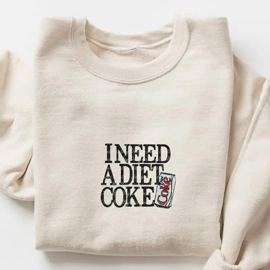 Diet Coke Shirt, Diet Coke Lover Sweatshirt, Funny Coke Shirt, Coke Lover Sweater, Coke Long Sleeve, Diet Coke Long Sleeve