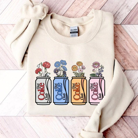 Diet Coke Sweatshirt Coke Club Shirt Diet Coke Lover Crewneck Unique Soft Drinks Lover Gifts Women Funny Trendy  sweater