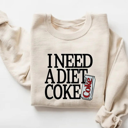 Diet Coke Sweatshirt T Shirt, I Diet Coke Shirt, Retro Coke Sweatshirt, Soda Lover Shirt, Coke Lover Sweater