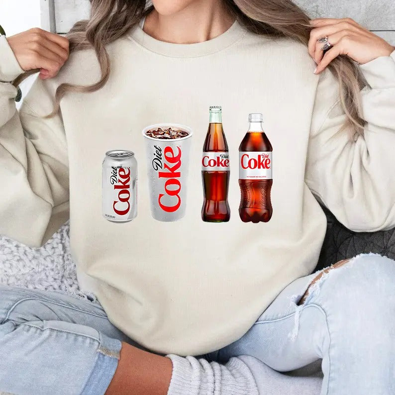 Diet Coke Sweatshirt, Diet Coke Lover Sweatshirt, Funny Coke Shirt, Coke Lover Sweater