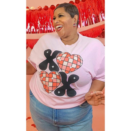 Disco XOXO Adult Graphic T-Shirt