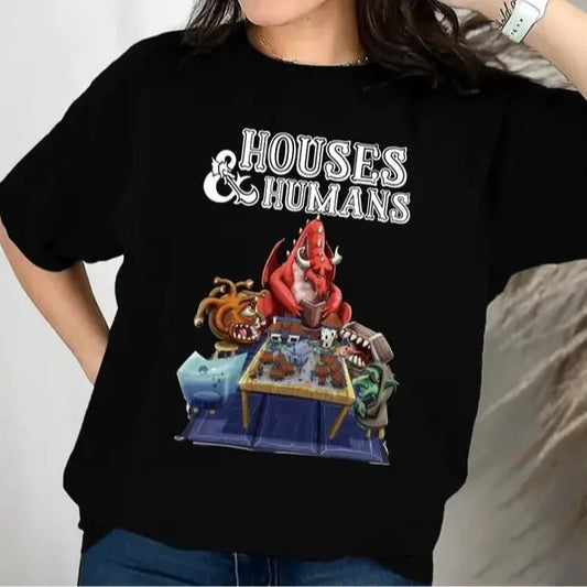 DnD Houses And Humans Parody Funny Dungeons Roleplay Game T-Shirt Sweatshirt Hoodie, Dungeons And Dragons Game Best Gift Shirt, Hoodie, Sweatshirt, Dnd Sweatshirt, Dungeon Master Shirt, RPG Shirt, TTRPG, D&D Shirtstyle{n002}3