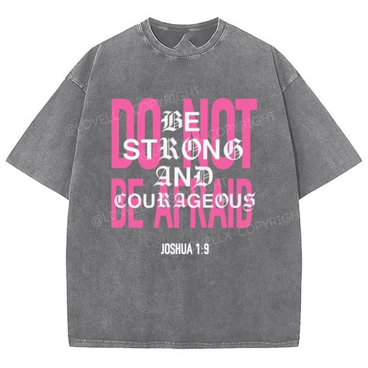 Do Not Be Afraid Washed T-Shirt, Christian Jesus  t shirts, Vintage 90s Graphic Tee Gift Cotton Top, Mineral color