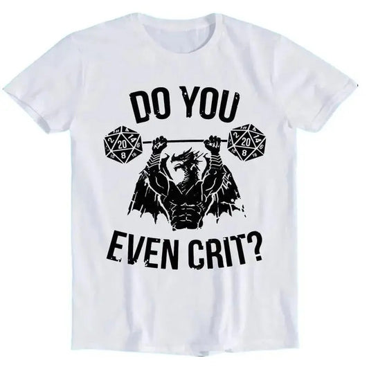 Do You Even Crit GYM Master Ancient Swole'd Dragon DnD D20 Dice Funny Art Drawing Gamer Anime Cult Meme Movie Music Gift Tee T Shirt