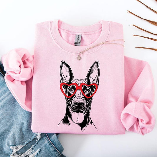 Doberman, Dog Lover Apparel, Pet, Dog Breed, Cute Sweatshirt, Crew Neck, Women's, Crewneck
