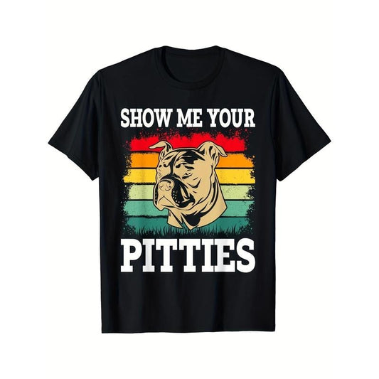 Dog Fashion Flat Digital Print Men's T-Shirt, Pure Cotton Comfortable Casual Wear, Trendy Design, High-Quality Short Sleeve made in usa