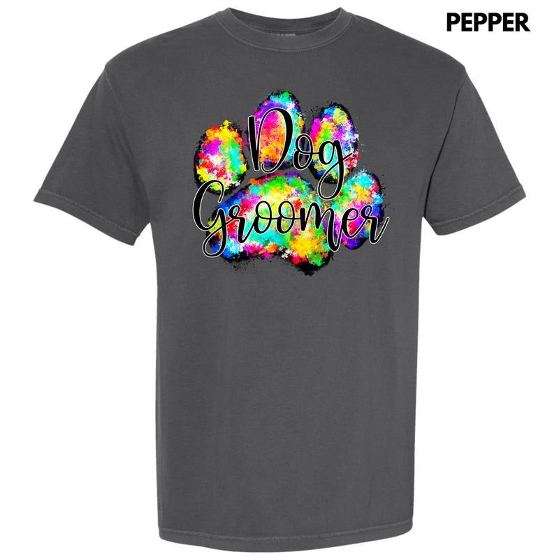 Dog Groomer Paw Comfort Colors T-Shirt 'NLB'