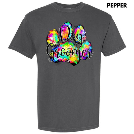 Dog Groomer Paw Comfort Colors T-Shirt 'NLB'