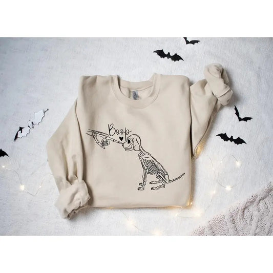 Dog Skeleton Sweatshirt, Funny Dog Shirt, Dog Lover Gifts, Dog Mom Sweatshirt, Spooky Dog Shirt, Skeleton Sweatshirtstyle{n002}2