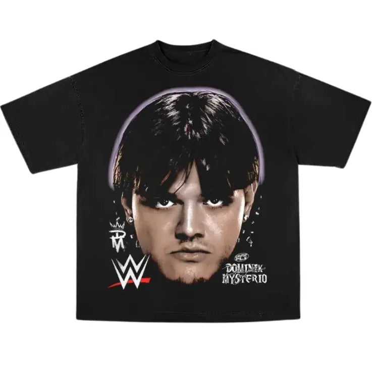 Dominik Mysterio Vintage Graphic Tees, Wrestling Tshirt, Wrestler T-Shirt, WWE Shirts, Unisex Wrestling Gift Shirt Top Menswear Womenswear Streetwear