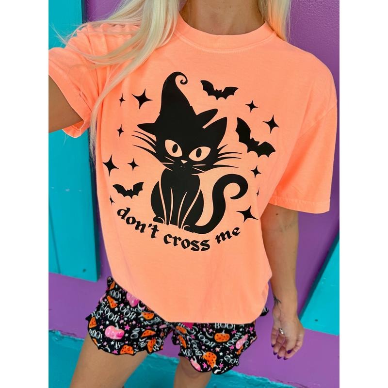 Don't Cross Me Black Cat Tee