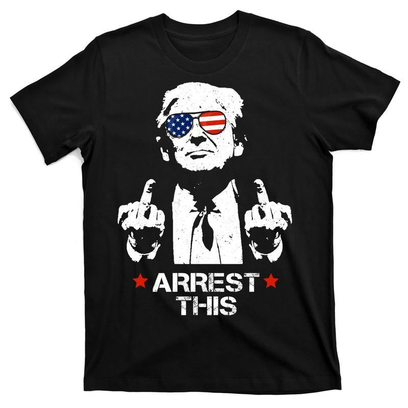 Donald Trump Arrest This Funny 2024 Election T-Shirt Menswear Top