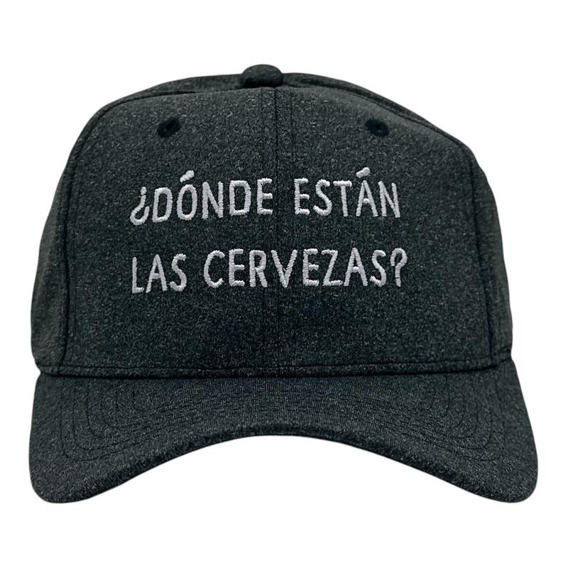 Donde Estan Las Cervezas Hat Funny Sarcastic Spanish Cinco De Mayo Graphic Novelty Cap Funny Hats Cinco De Mayo  Funny Drinking  Novelty Caps for Men Black - Standard