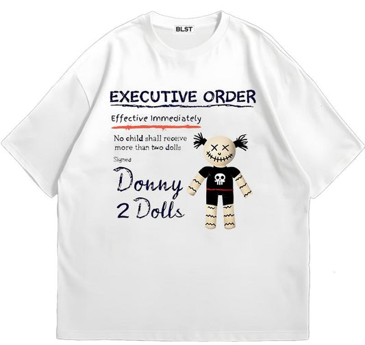 Donny 2 Dolls Tshirt_wh T-Shirt Unisex Graphic Design Vintage Tee for Fans