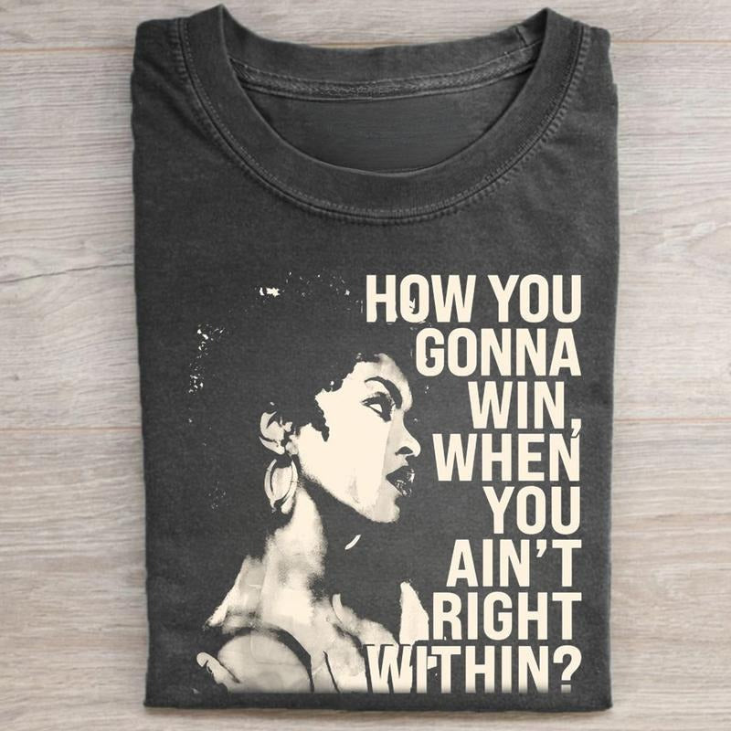 Doo Wop (That Thing) Vintage Lauryn Hill How You Gonna Win, When You Aint Right Graphic Tee - Music Shirt with Album Information