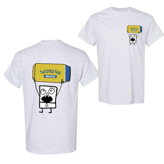Doodlebob Twisted Tea Essential 2 Sided T-Shirt, Funny Drinking T-Shirt, Summer T-Shirt, Full Color T-Shirt, Unisex T-Shirt